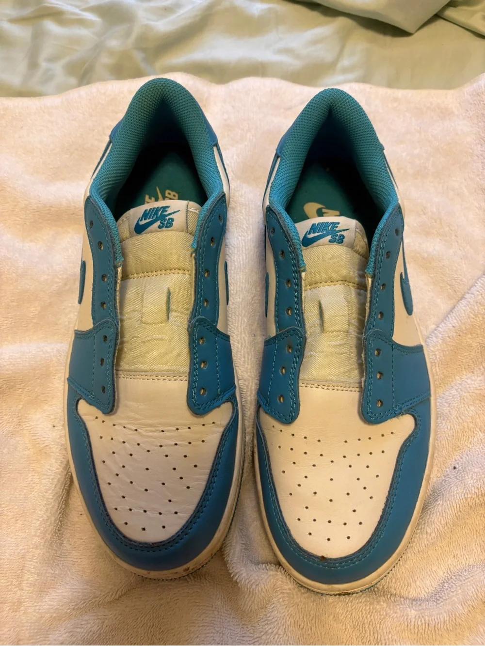 Nike  Eric Koston x Air Jordan 1 Low SB (CJ7891-401), UNC colors, Men 7.5